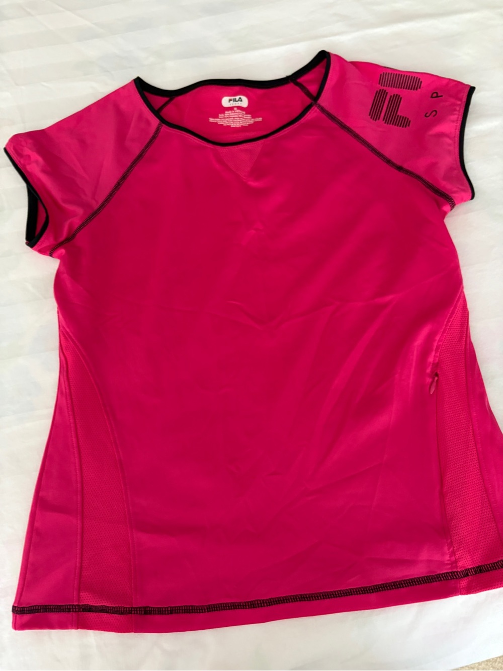 Hot Pink Fila Compression Shirt Sz M